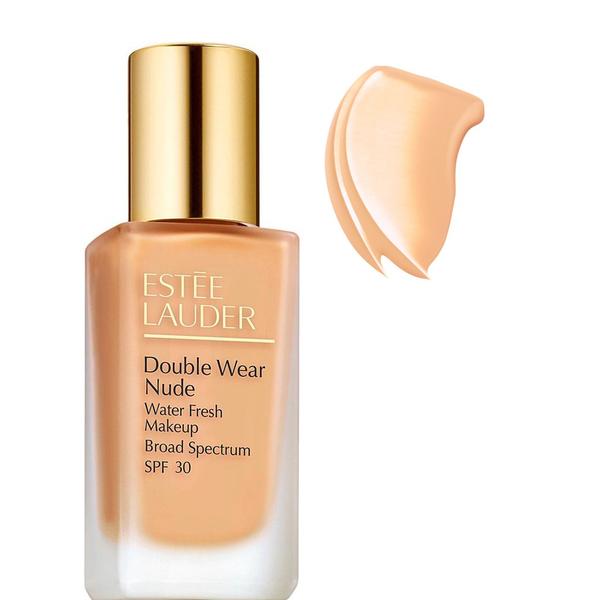 Fond de Ten Nude - Estee Lauder Double Wear Nude Water Fresh Makeup SPF 30, nuanta 1W2 Sand, 30 ml