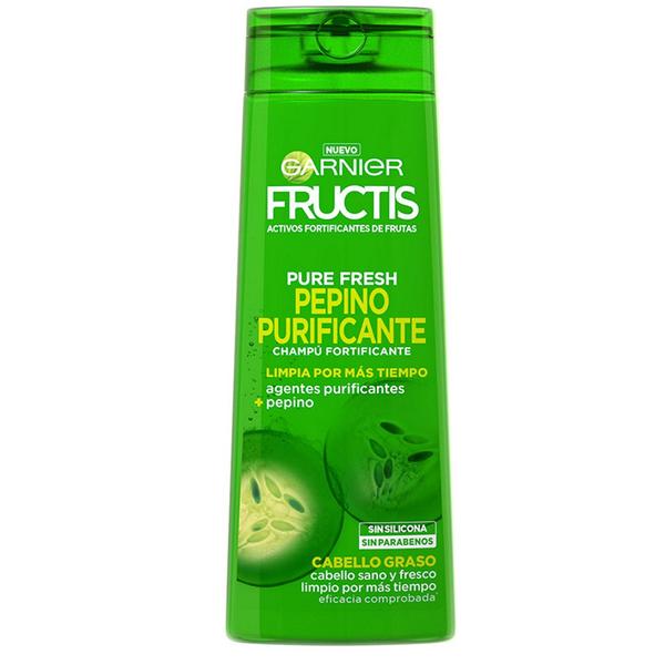 Sampon Purifiant pentru Par Gras – Garnier Fructis Pure Fresh Pepino Purificante Champu Fortificante Cabello Graso, 360 ml esteto.ro