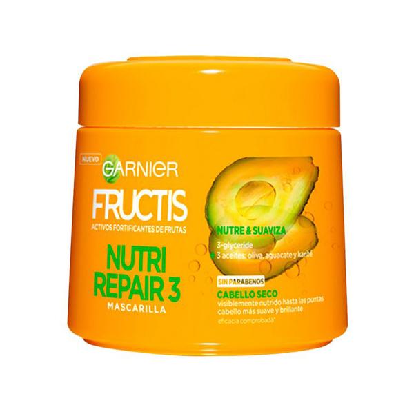 Masca Nutritiva pentru Par Uscat – Garnier Fructis Nutri Repair 3 Mascarilla Nutri & Suaviza Cabello Seco, 300 ml esteto.ro imagine noua