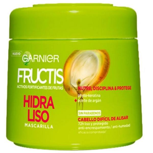 Masca Hidratanta pentru Par Rebel – Garnier Fructis Hidra Liso 72 H Mascarilla Nutre, Disciplina y Protege Cabello Dificil de Alisar, 300 ml