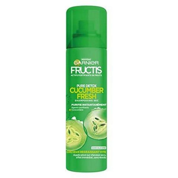 Sampon Uscat cu Extract de Castravete - Garnier Fructis Pure Detox Cucumber Fresh Shampooing Sec, 150 ml