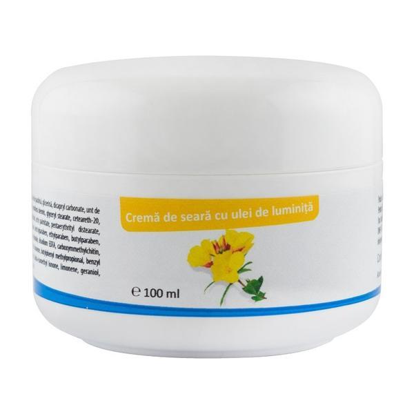Crema cu ulei de luminita de seara, Medicura, 100ml 100ml imagine noua