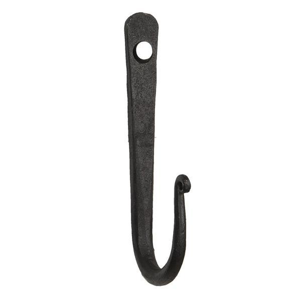 Cuier de perete din fier negru 1 cm x 4 cm x 11 h