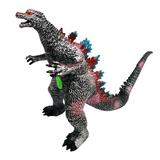 Figurina Godzilla de jucarie, cauciuc moale, Multicolor, 32x43 cm