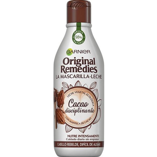 Lapte de Par cu Cacao - Garnier Original Remedies La Mascherilla-Leche Cacao Disciplinante Cabello Rebelde, Dificil de Alisar, 250 ml