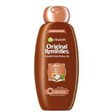 Sampon de Netezire Cocos si Cacao pentru Parul Rebel - Garnier Original Remedies Champu Disciplinante Aceite de Coco & Manteca de Cacao Cabello Rebelde Dificil de Alisar, 300 ml