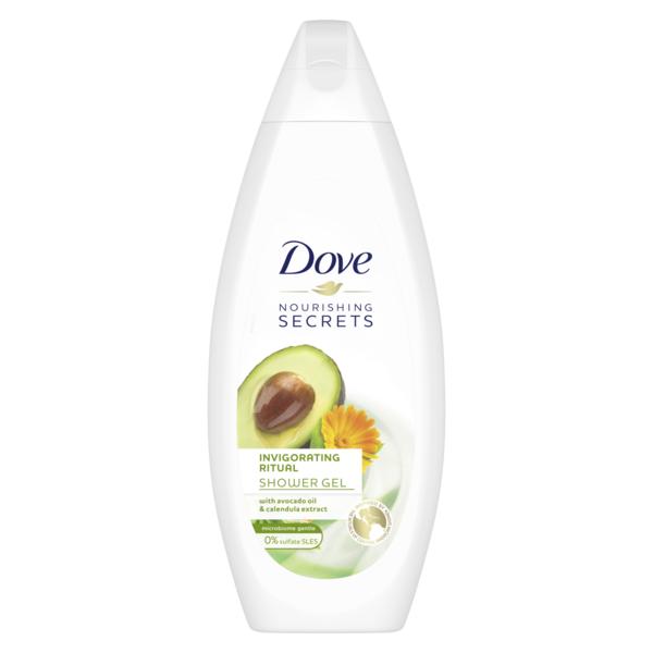 Gel de Dus Revitalizant cu Ulei de Avocado si Galbenele - Dove Nourishing Secrets Invigorating Ritual Body Wash, 500 ml