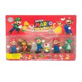 Set 6 Figurine Super Mario, Maimuta si Luigi, 3D worlds, 6-8 cm