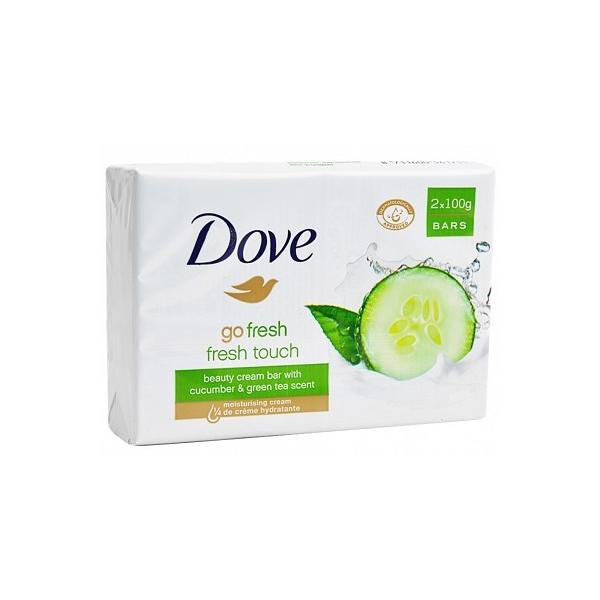 Set 2 Bucati Sapun Solid Castravete si Ceai Verde – Dove Go Fresh Beauty Cream Bar Cucumber and Green Tea Scent, 2x100g 2x100g imagine 2022