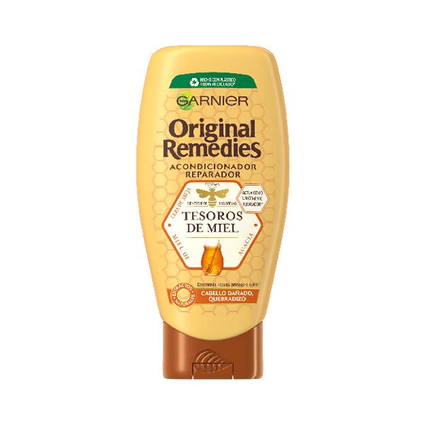 Balsam Reparator cu Miere pentru Par Deteriorat – Garnier Fructis Original Remedies Acondicionador Reparador Tesoros de Miel Cabello Danado, Quebradizo, 250 ml 250 imagine 2022