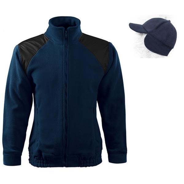 Jacheta bleumarin barbati + sapca fleece, mar.m