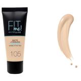 Fond de Ten - Maybelline Fit Me! Matte + Poreless Normal to Oily Skin, nuanta 105 Natural Ivory, 30 ml