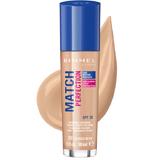 Fond de Ten - Rimmel London Match Perfection 24h Invisible Coverage SPF20, nuanta 201 Classic Beige, 30 ml