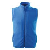 Vesta albastru azuriu din fleece, mar.XS
