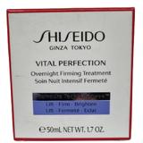 Tratament Crema de Noapte pentru Fermitate - Shiseido Vital Perfection Overnight Firming Treatment, 50 ml
