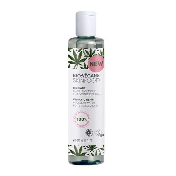 Apa micelara cu ulei de canepa bio, bio:vegane skinfood, 150 ml