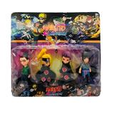 Set 4 Figurine Naruto Shippuden, dimensiune 10 cm, multicolor, 4 personaje diferite, 3 ani 