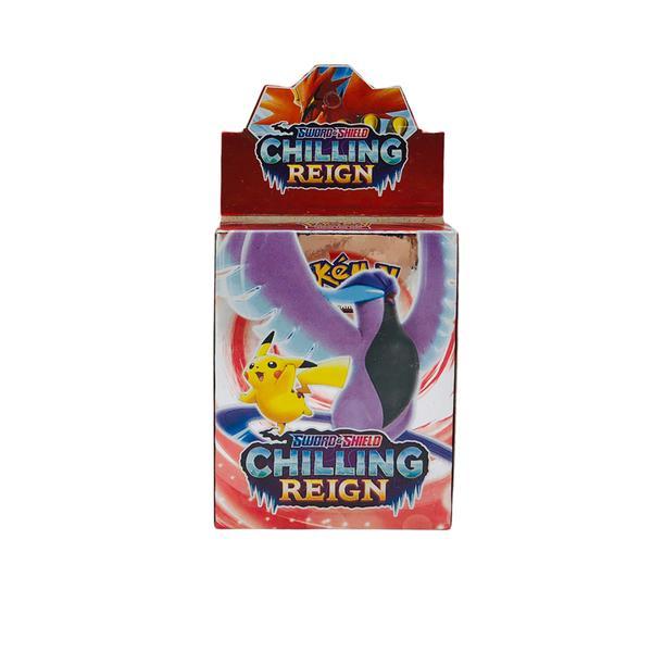 Joc de carti pokemon sword and shield, vivid voltage,24 cartonase in limba engleza, alb/rosu
