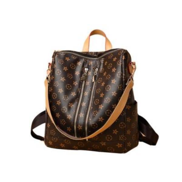 Rucsac dama, mediu, maro, 32 x 16 x 34 cm