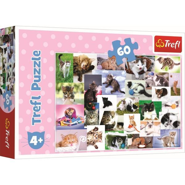 Puzzle trefl 60 o lume a pisicilor