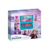 Set de machiaj copii Frozen, cu farduri, lacuri de unghii si decoratiuni