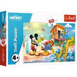 Puzzle Trefl 60 Distractie Pe Plaja Cu Mickey Mouse