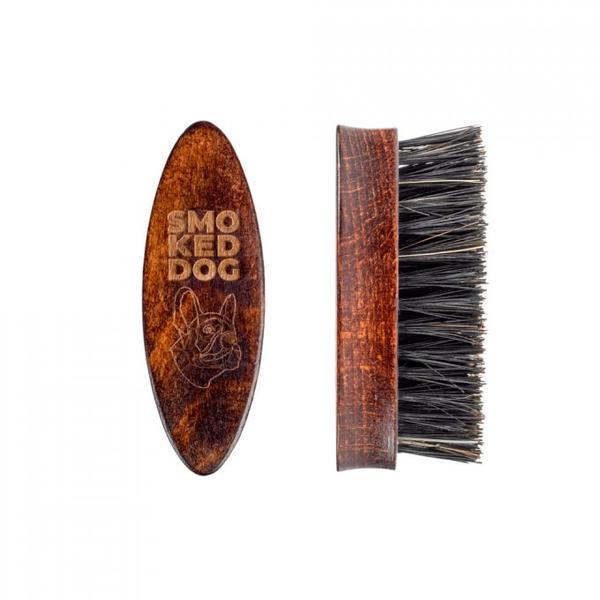 Perie de barba mica Smoked Dog din par 100% natural de mistret esteto.ro