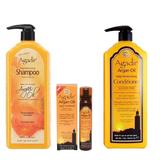 Pachet Hidratant cu Ulei de Argan pentru Par - Agadir Argan Oil: Sampon 1000 ml, Balsam 1000 ml, Spray Tratament 150 ml