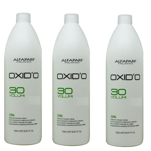 Pachet 3 x Oxidant Crema 9% - Alfaparf Milano Oxid&#039;O 30 Volumi 9% 1000 ml