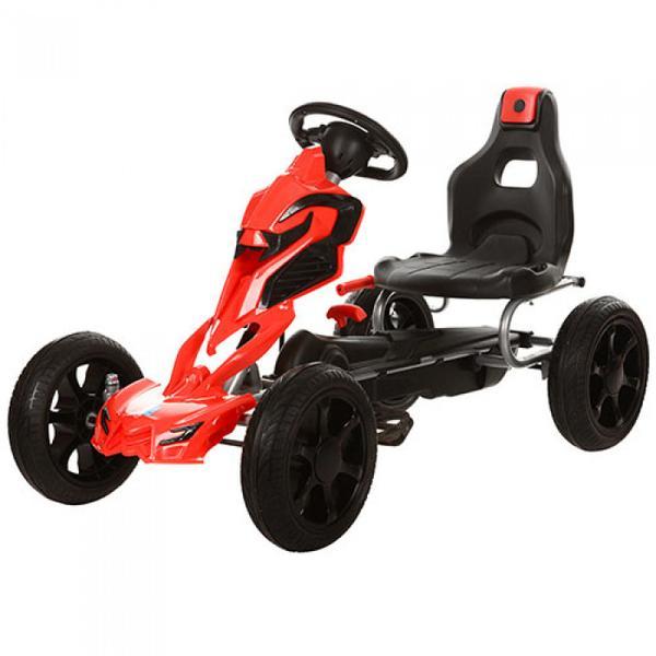 Kart cu pedale byox adrenaline pvc - 1504 rosu