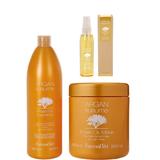 Pachet cu Ulei de Argan - FarmaVita Argan Sublime Argan Oil: Sampon 1000 ml, Masca 1000 ml, Elixir 100 ml