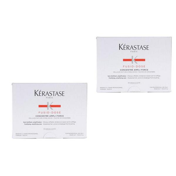Pachet 2 x Fiole pentru Par Subtiat – Kerastase Genesis Fusio Dose Concentre Ampli Force 10 x 12 ml Ampli imagine 2022