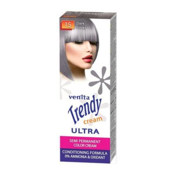 Vopsea de par semipermanenta, Trendy Cream Ultra, Venita, nr. 15, Crema 75ml + Balsam 15ml esteto.ro imagine noua