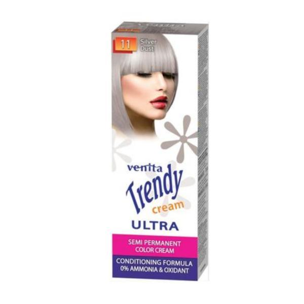 Vopsea de par semipermanenta, Trendy Cream Ultra, Venita, nr. 11, Crema 75ml + Balsam 15ml esteto.ro