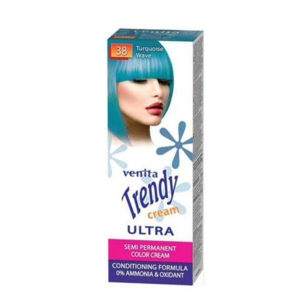 Vopsea de par semipermanenta, Trendy Cream Ultra, Venita, nr. 38, crema 75ml + balsam 15ml