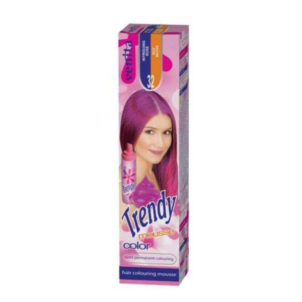 Spuma coloranta de par Trendy, Venita, nr 32, Intriguing Rose, 75ml