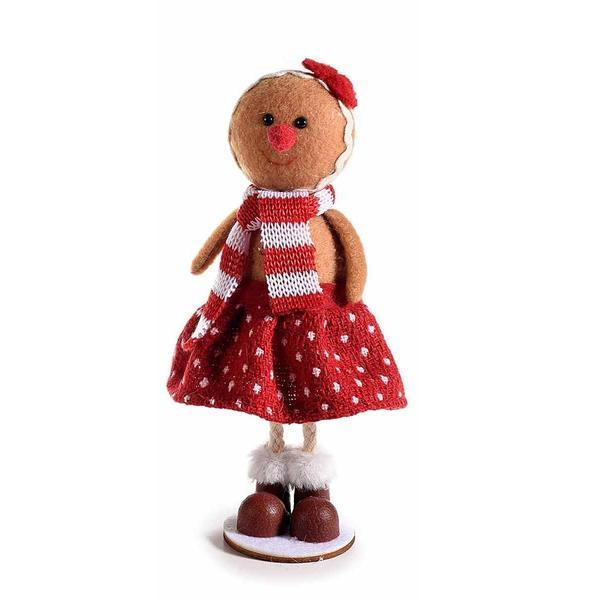 Figurina turta dulce girl din textil ø 6x18 cm