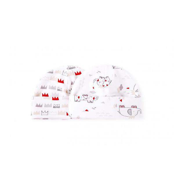 Set 2 caciulite nou-nascut elephant roi / crowns