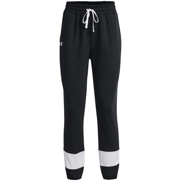 Pantaloni femei under armour rival terry cb 1370942-001, xl, negru