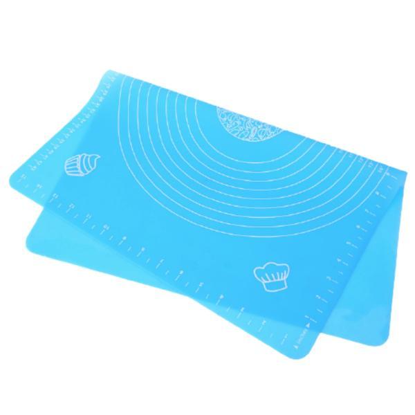 Covoras silicon alimentar pentru aluat, 45 x 65 cm , bleu