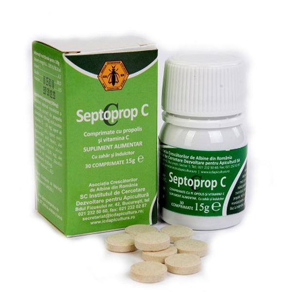 Short life - septoprop cu vitamina c institutul apicol, 30 comprimate