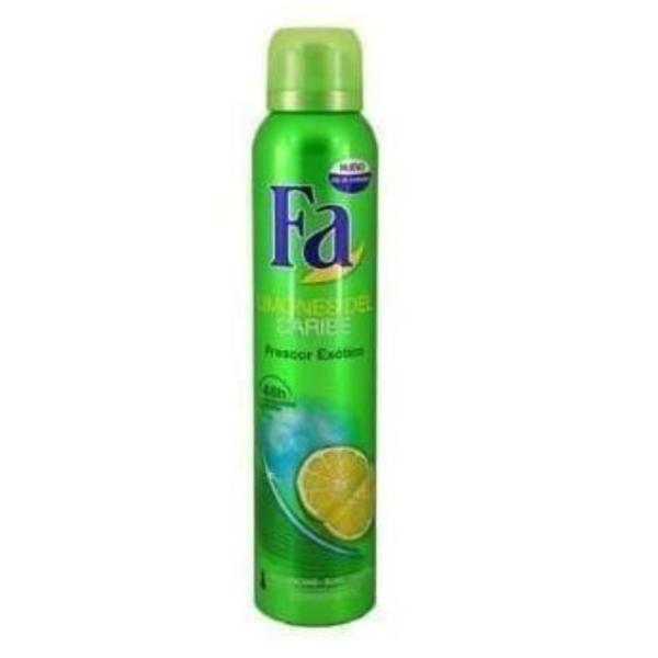 Deodorant antiperspirant spray, fa limones del caraibe 48h 200 ml