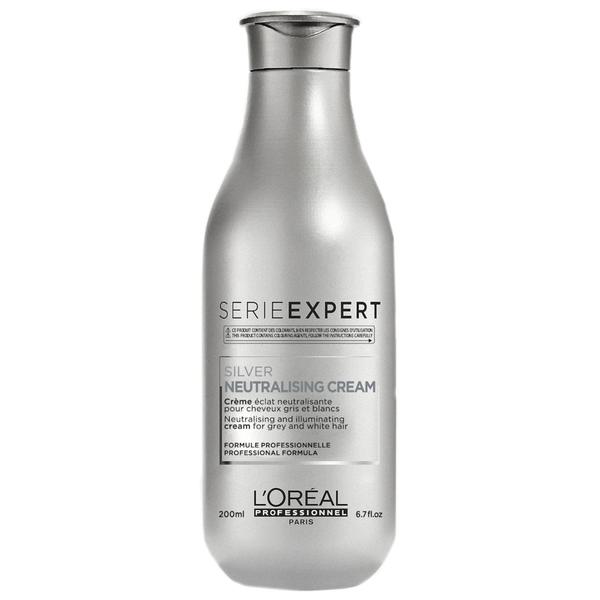 Crema-Balsam de Neutralizare pentru Par Gri, Alb, Grizonat - L'Oreal Professionnel Serie Expert Silver Neutralising Cream, 200 ml