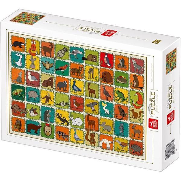 Puzzle 1000. pattern forest animals. modele cu animale din padure