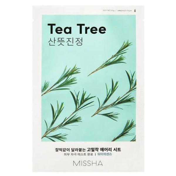 Masca cu extract de arbore de ceai – calmanta Airy Fit Sheet Mask (Tea Tree), Missha, 19g esteto.ro