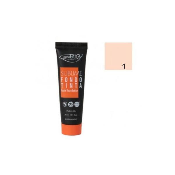 Fond de ten waterproof sublime 01- purobio, 30ml