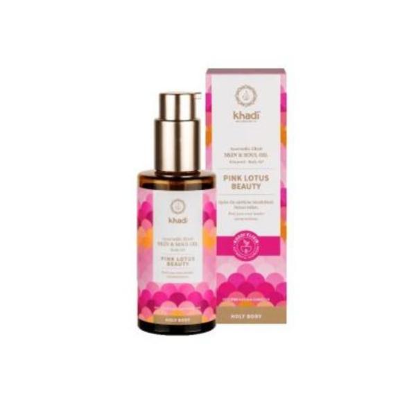 Ulei ayurvedic elixir Lotus Roz Skin & Soul – Khadi, 100ml Khadi esteto.ro
