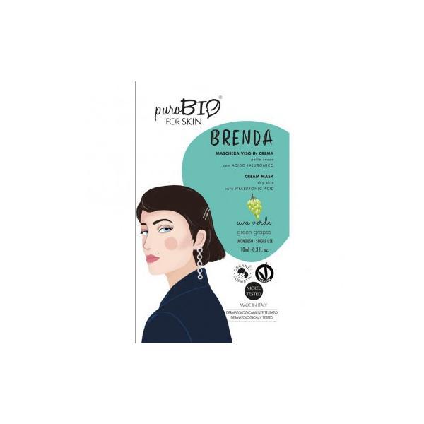 Masca crema ten uscat brenda struguri verzi, - purobio, 10ml