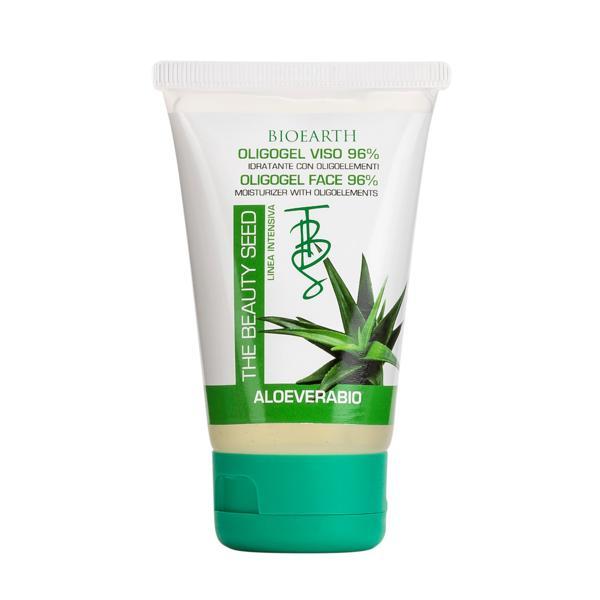 Gel de fata bioearth oligogel 96% (aloevera gel 96% cu oligoelemente) 50ml
