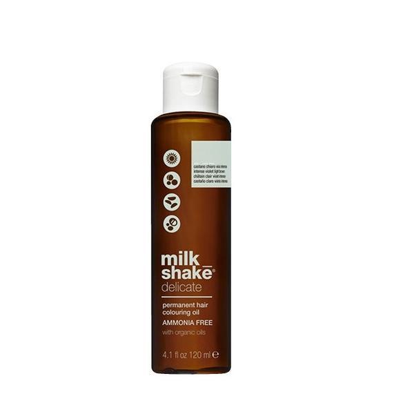 Vopsea permanenta pe baza de ulei Milk Shake Delicate 5.E, Castaniu Deschis Exotic Natural, 120ml